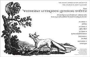 Wednesday Afternoon Listening Events invitation image
