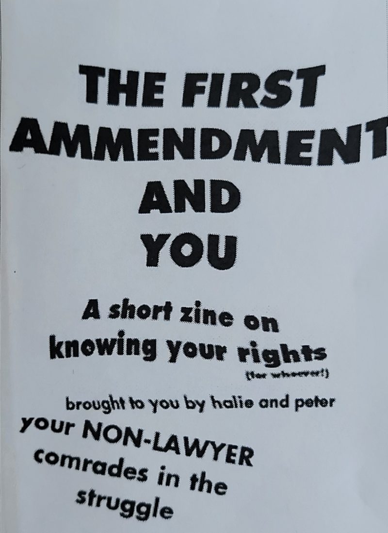 First Amendment and You